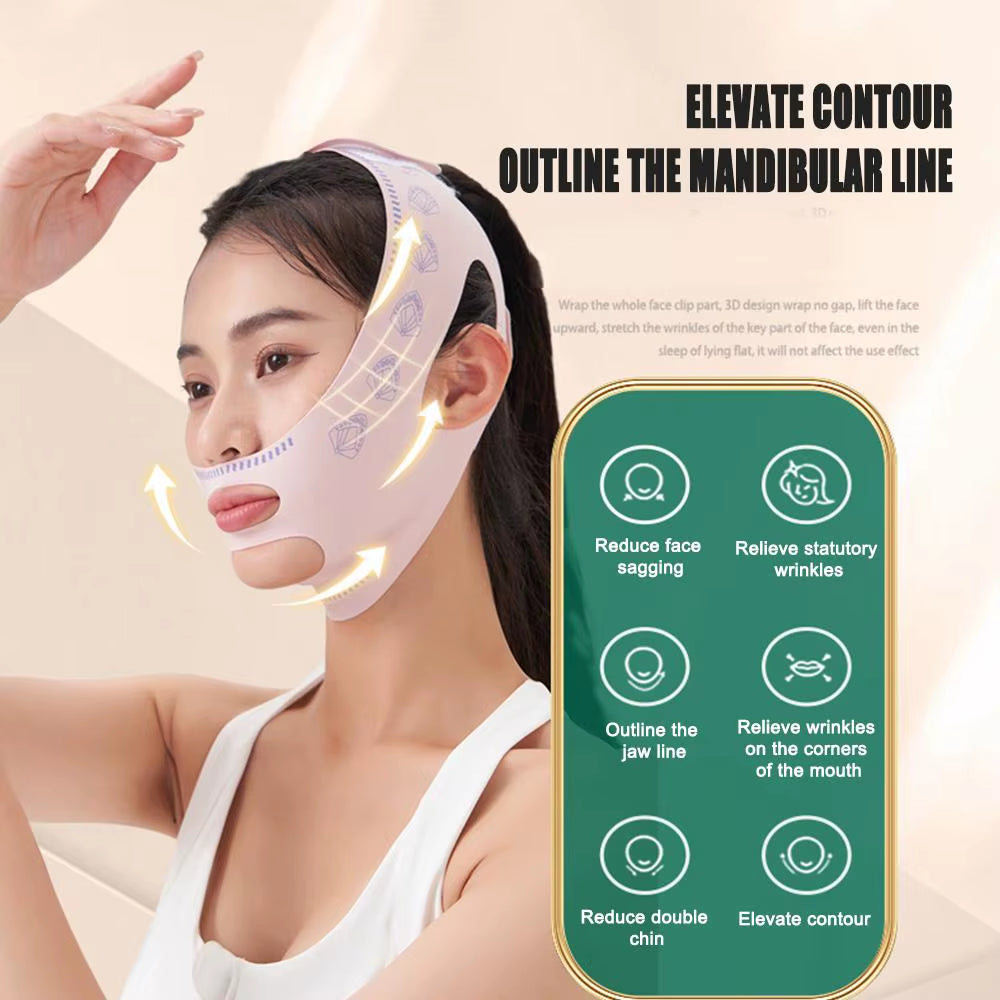 Chin Cheek Slimming Bandage V Shaper V Line Lifting Mask Face Lifting anti Wrinkle Strap Band Sleeping Mask Beauty Health