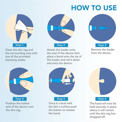 2 in 1 Auto Micro Skin Tag Remover Device Standard and Micro Skin Tag Removal Kit Adult Mole Wart Remover Face Care Beauty Tools