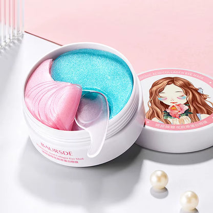 60Pcs Gold Crystal Collagen Eye Mask Beauty Moisturizing Firming anti Dark Circles Eyes Bags Removal Eyes Care Eye Patches