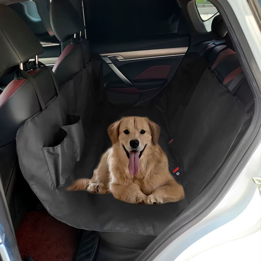 600D Oxford Cloth Dog Car Seat Cover Waterproof Pet Travel Dog Carrier Hammock Car Seat Protector Mat with Storage Pocket