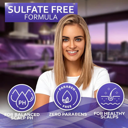 Hard Water Shampoo and Conditioner Set Sulfate Free Hair Care Products For