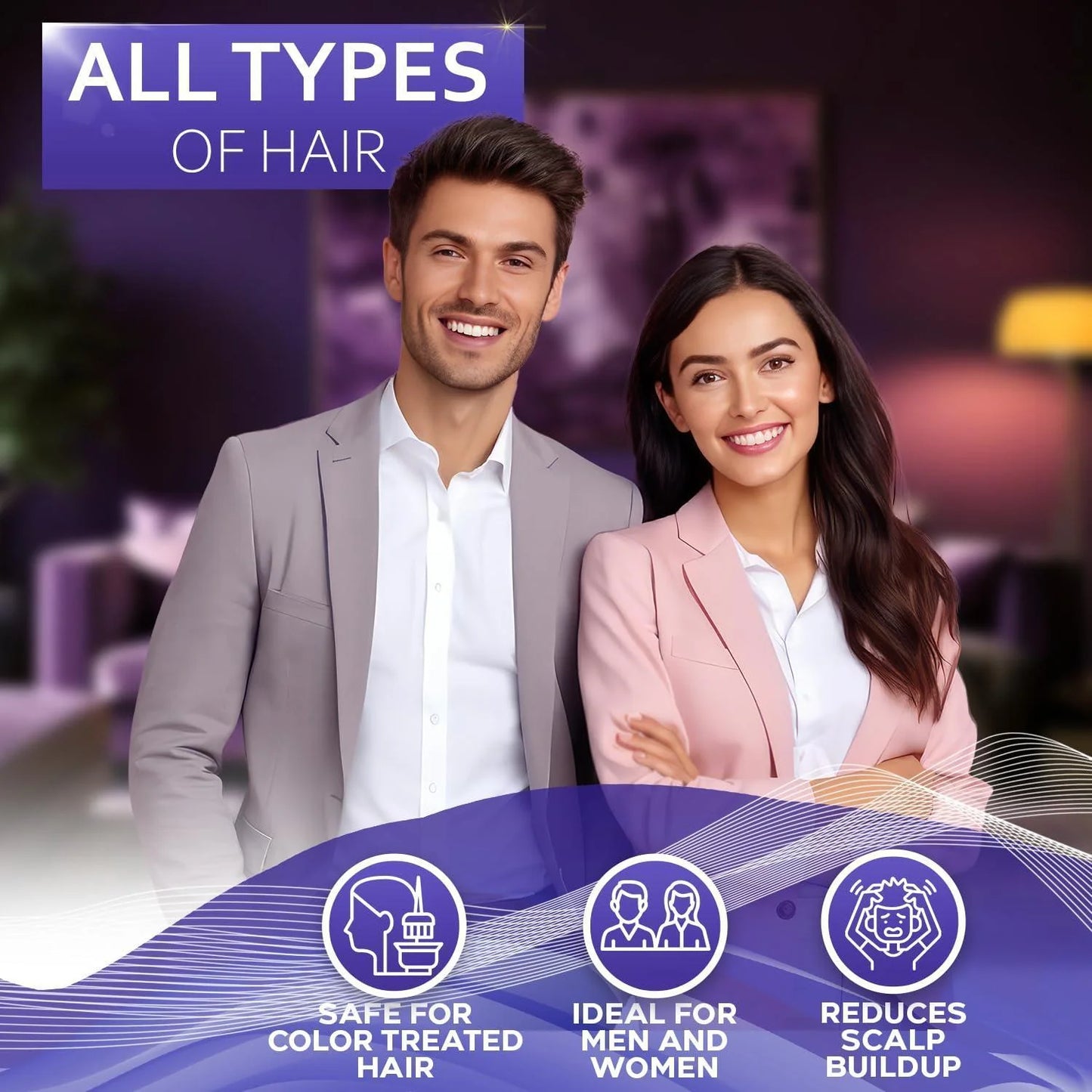 Hard Water Shampoo and Conditioner Set Sulfate Free Hair Care Products For